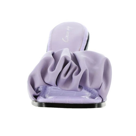 Sam Edelman Circus in Wild Orchid Slade Ruffled Heel Square Toe Sandals Shoes 10 - Picture 5 of 6